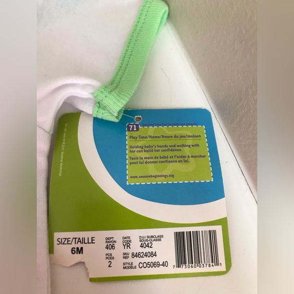 Two Pack Sesame Street Onesies - Picture 3 of 4